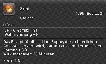 Zoni In-Game Ansicht.