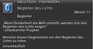 Begleiter des Lichts In-Game Ansicht.