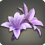 Violette Lilien-Haarspange